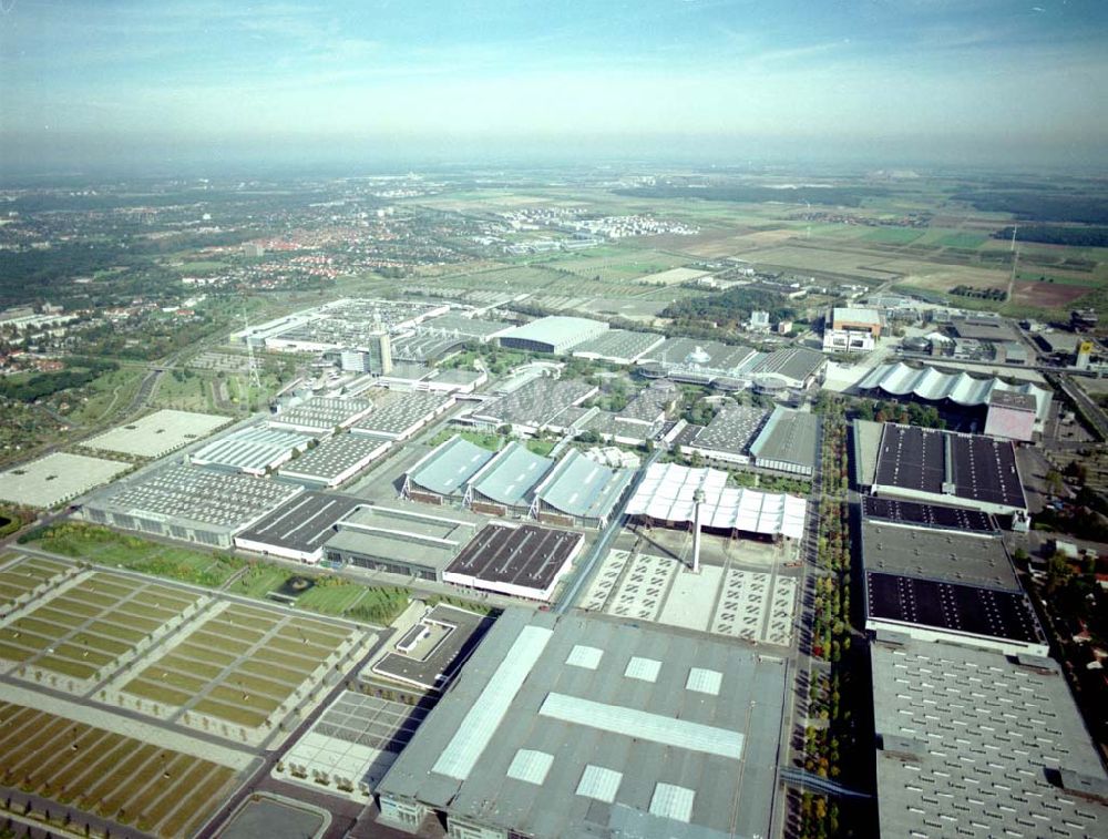 Luftaufnahme Hannover - at the current fairgrounds in Hanover in Lower Saxony