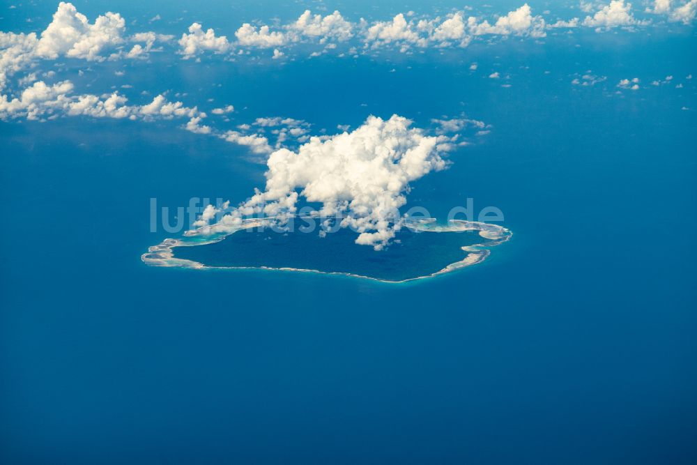 Luftbild North Sentinel Island - Atoll an der Wasseroberfläche North Sentinel Island in North Sentinel Island in Andaman and Nicobar Islands, Indien