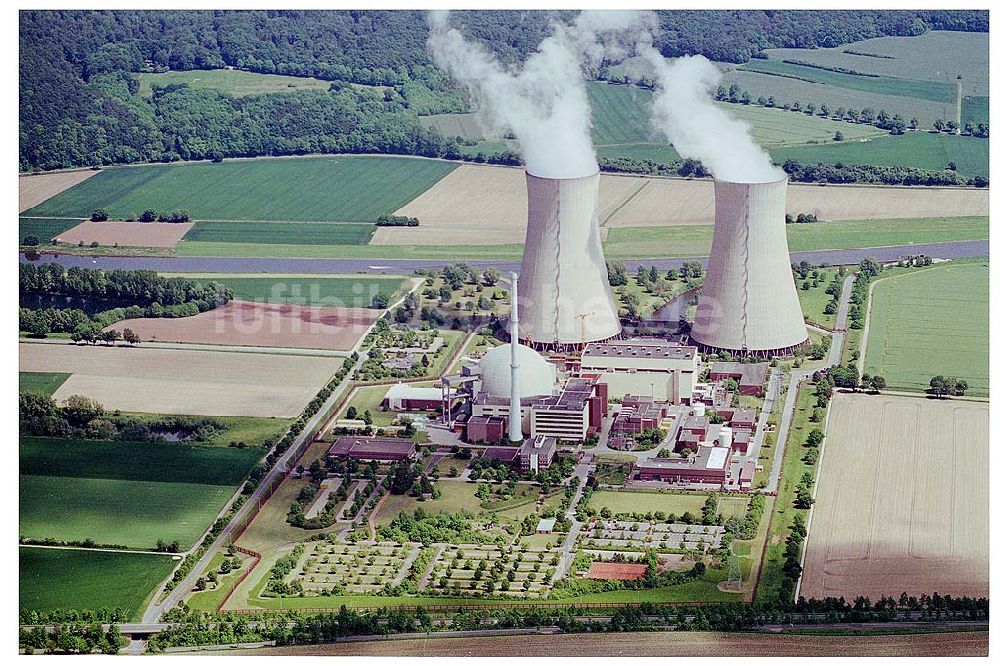 Grohnde von oben - Atomkraftwerk Grohnde