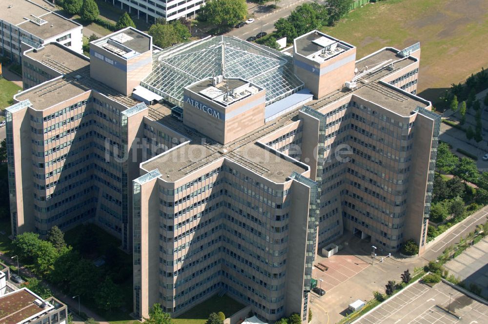 Luftaufnahme Frankfurt am Main - Atricom Bürohaus in Frankfurt-Niederrad