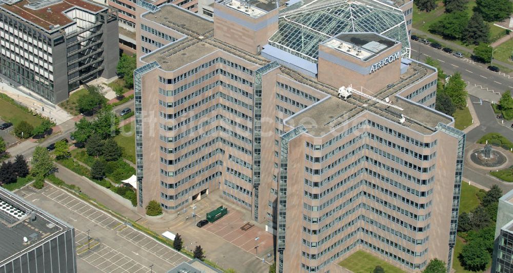 Luftaufnahme Frankfurt am Main - Atricom Bürohaus in Frankfurt-Niederrad