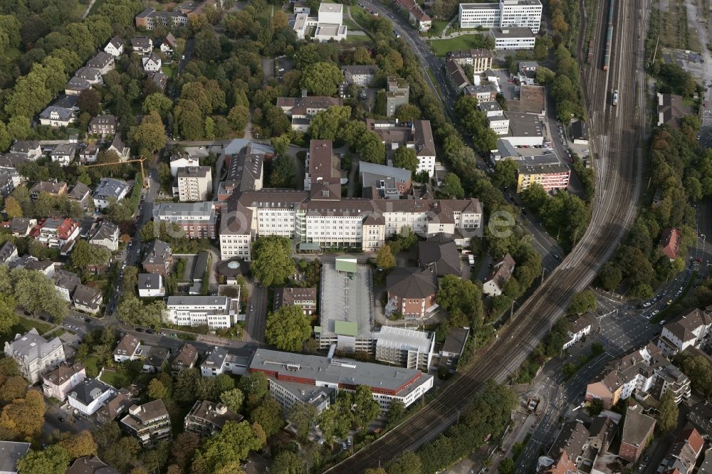 Bochum Linden von oben - Augusta Kliniken Bochum Hattingen in Bochum im Bundesland Nordrhein-Westfalen