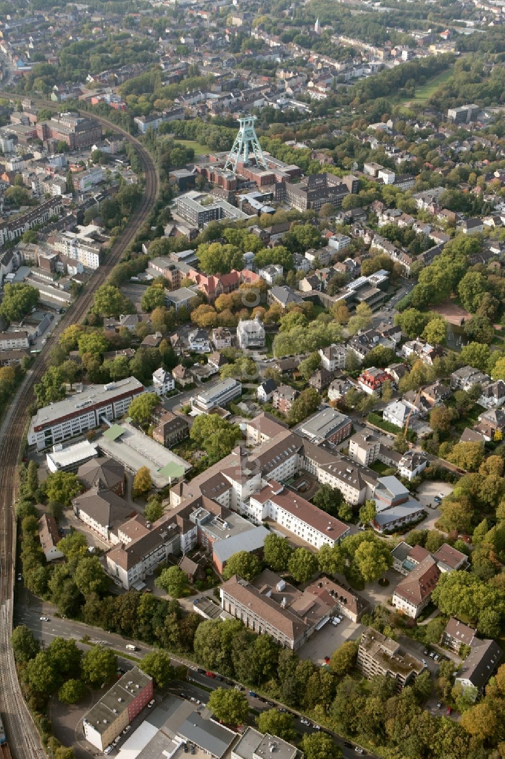 Luftbild Bochum - Augusta-Kranken-Anstalt I in Bochum im Bundesland Nordrhein-Westfalen