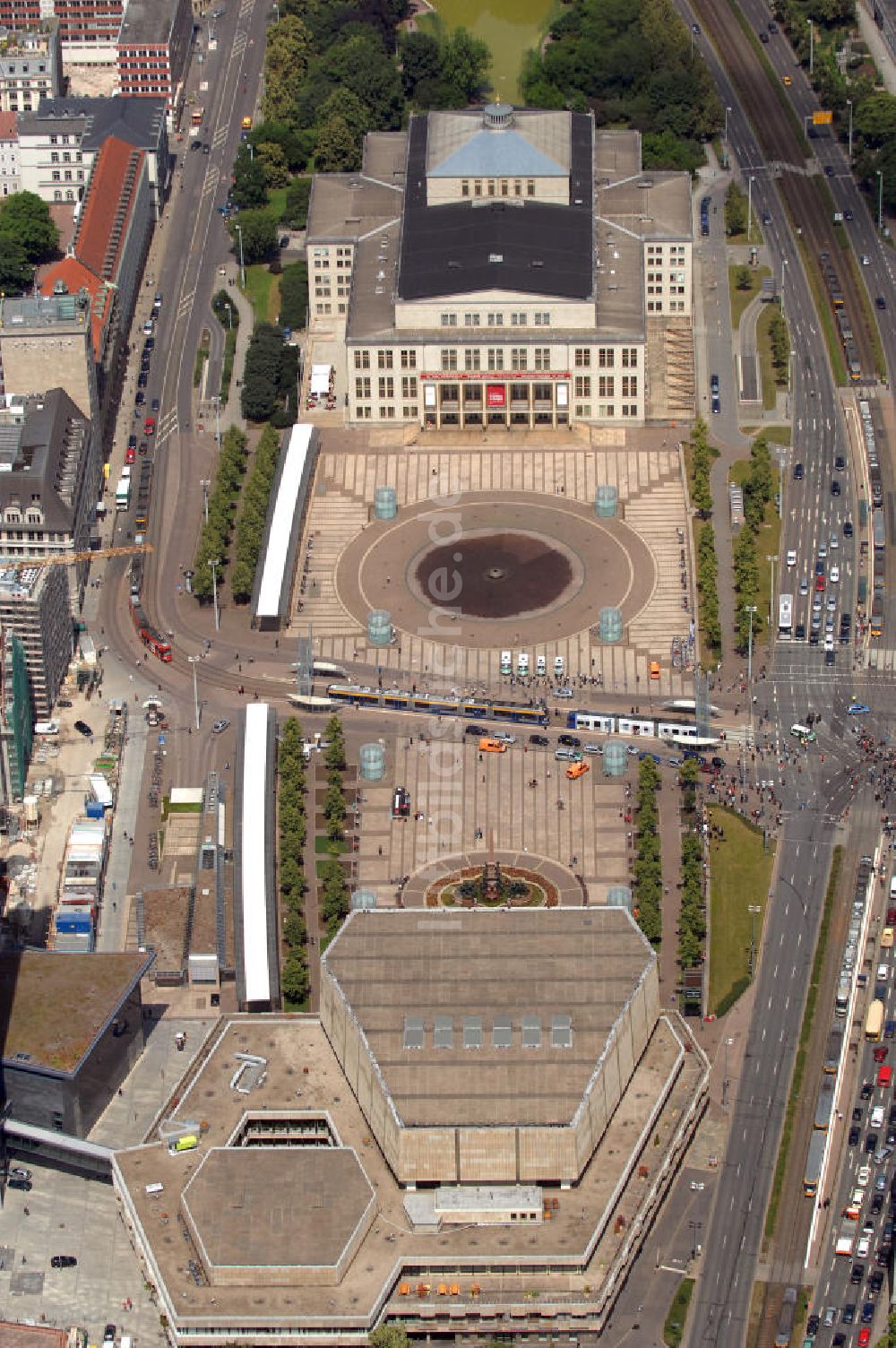 Luftaufnahme Leipzig - Augustusplatz