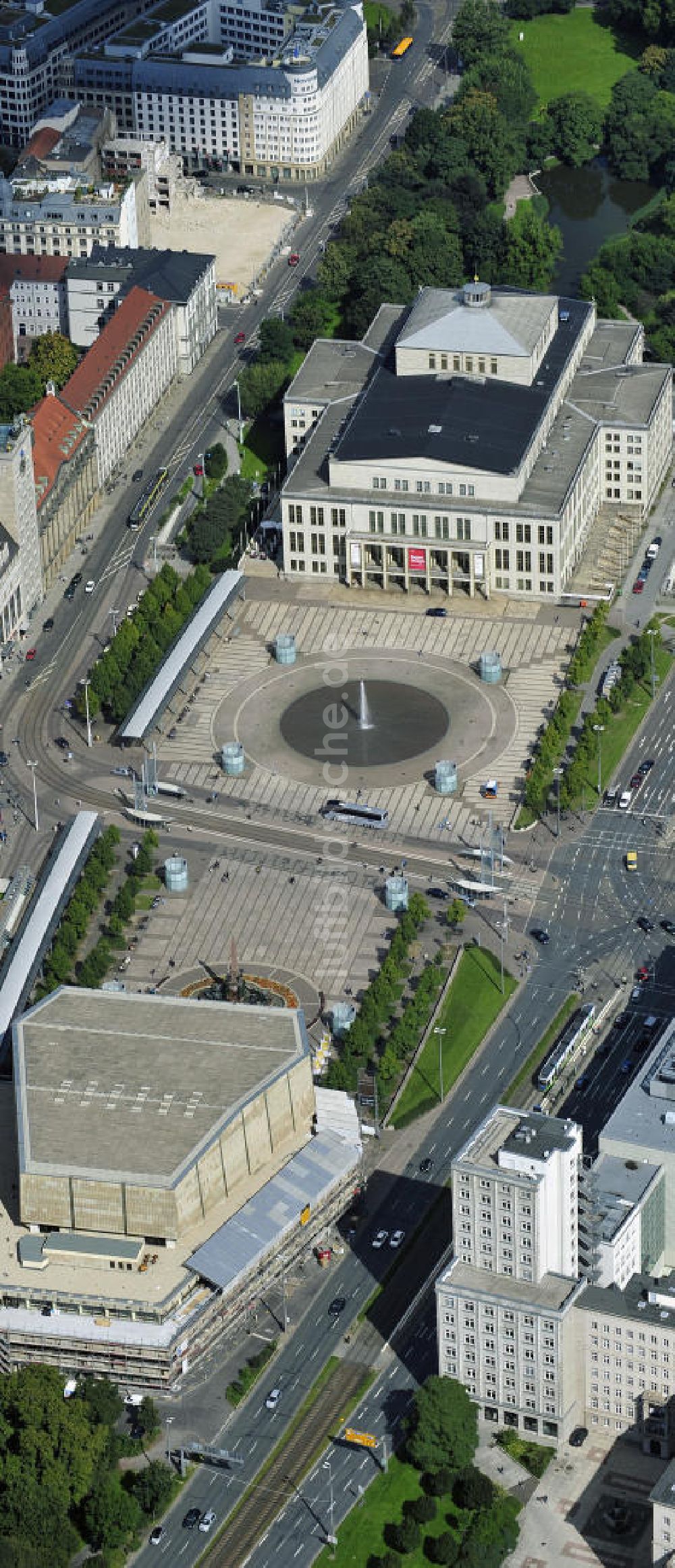 Leipzig aus der Vogelperspektive: Augustusplatz Leipzig