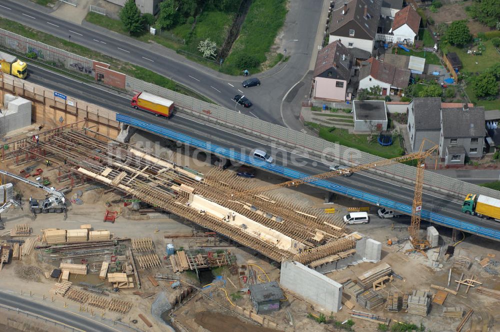 Braunschweig aus der Vogelperspektive: Ausbau des Autobahndreieck Braunschweig-Südwest an der Autobahn A29 / A 391