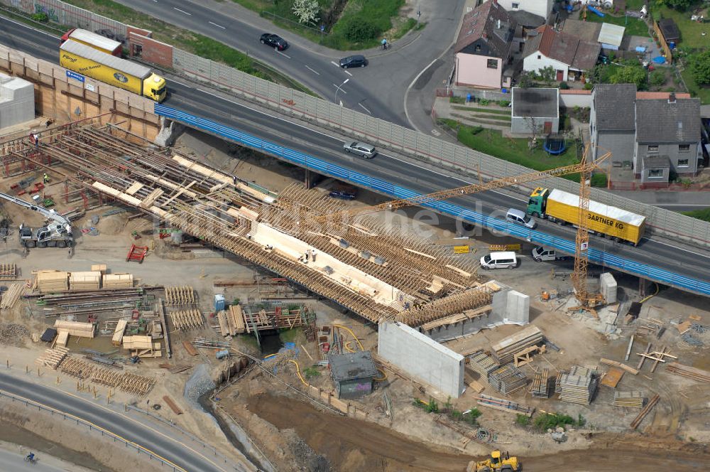 Luftbild Braunschweig - Ausbau des Autobahndreieck Braunschweig-Südwest an der Autobahn A29 / A 391