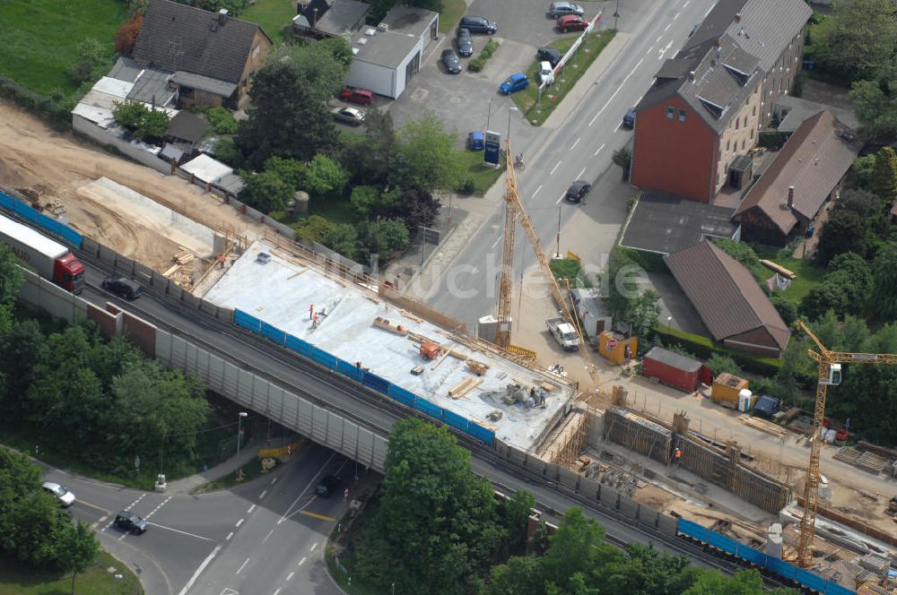 Braunschweig von oben - Ausbau des Autobahndreieck Braunschweig-Südwest an der Autobahn A29 / A 391