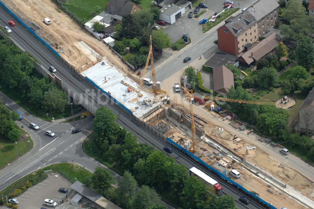 Braunschweig aus der Vogelperspektive: Ausbau des Autobahndreieck Braunschweig-Südwest an der Autobahn A29 / A 391