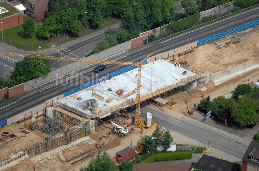 Luftaufnahme Braunschweig - Ausbau des Autobahndreieck Braunschweig-Südwest an der Autobahn A29 / A 391