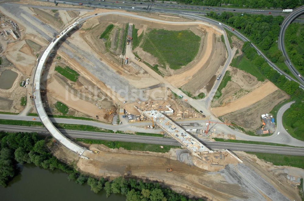 Braunschweig aus der Vogelperspektive: Ausbau des Autobahndreieck Braunschweig-Südwest an der Autobahn A29 / A 391