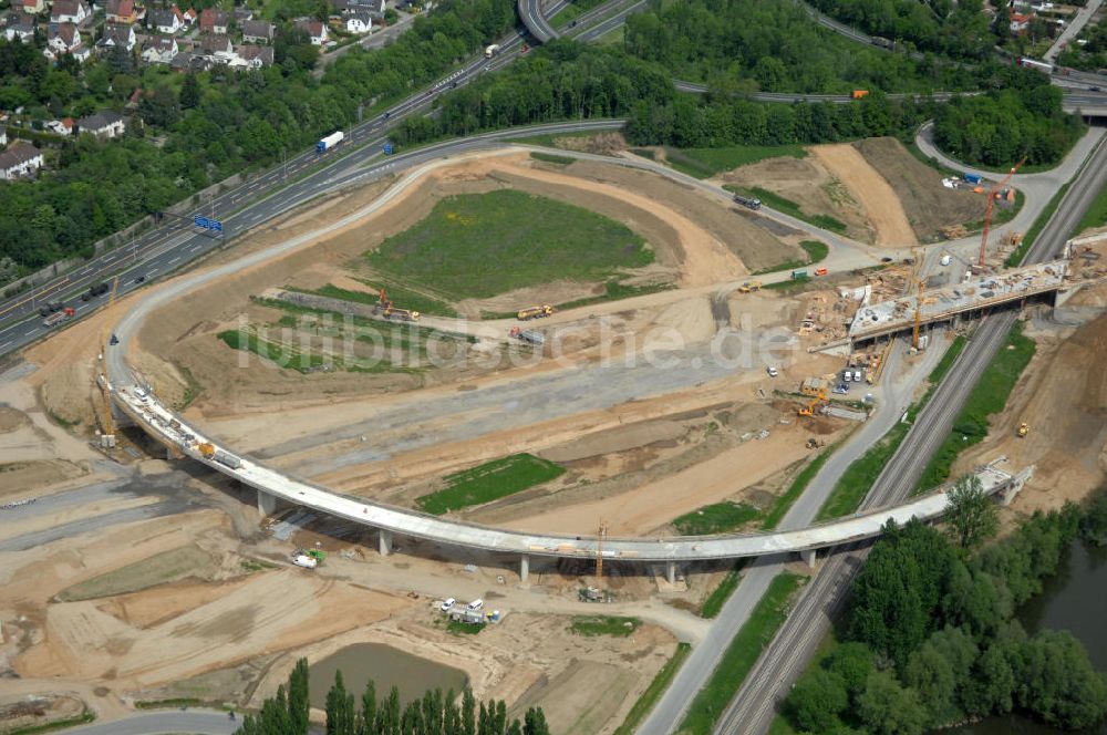 Braunschweig aus der Vogelperspektive: Ausbau des Autobahndreieck Braunschweig-Südwest an der Autobahn A29 / A 391