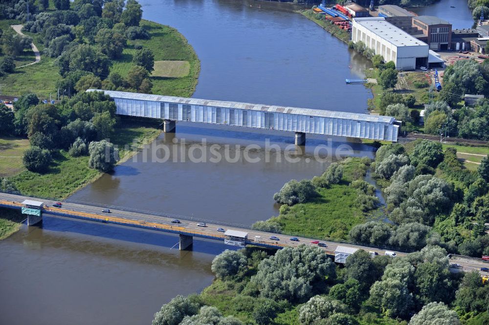 Luftaufnahme Dessau-Roßlau - Ausbau Der B184