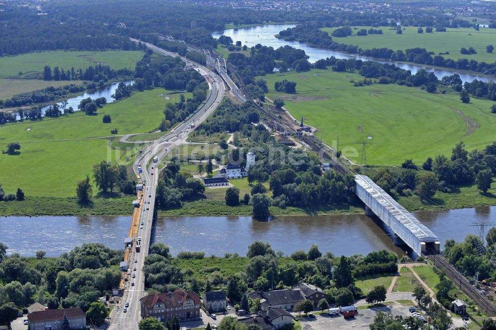 Luftbild Dessau-Roßlau - Ausbau der B184