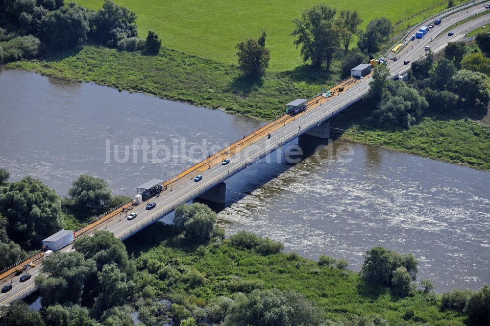 Luftbild Dessau-Roßlau - Ausbau Der B184