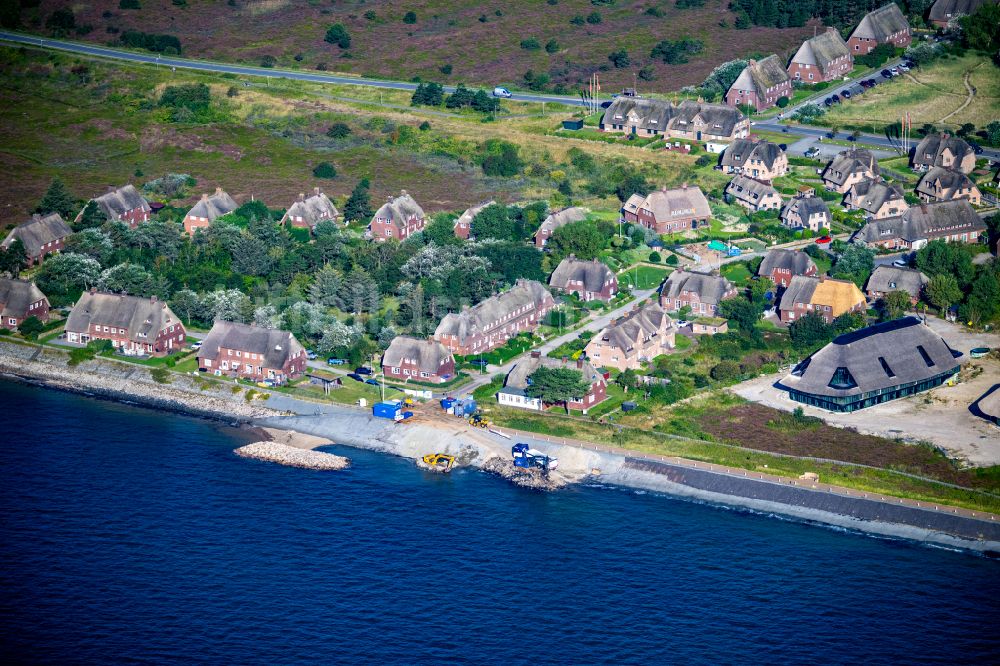 Luftbild List - Ausbau und Befestigung der Uferbereiche der Oststrandpromenade in List im Bundesland Schleswig-Holstein, Deutschland