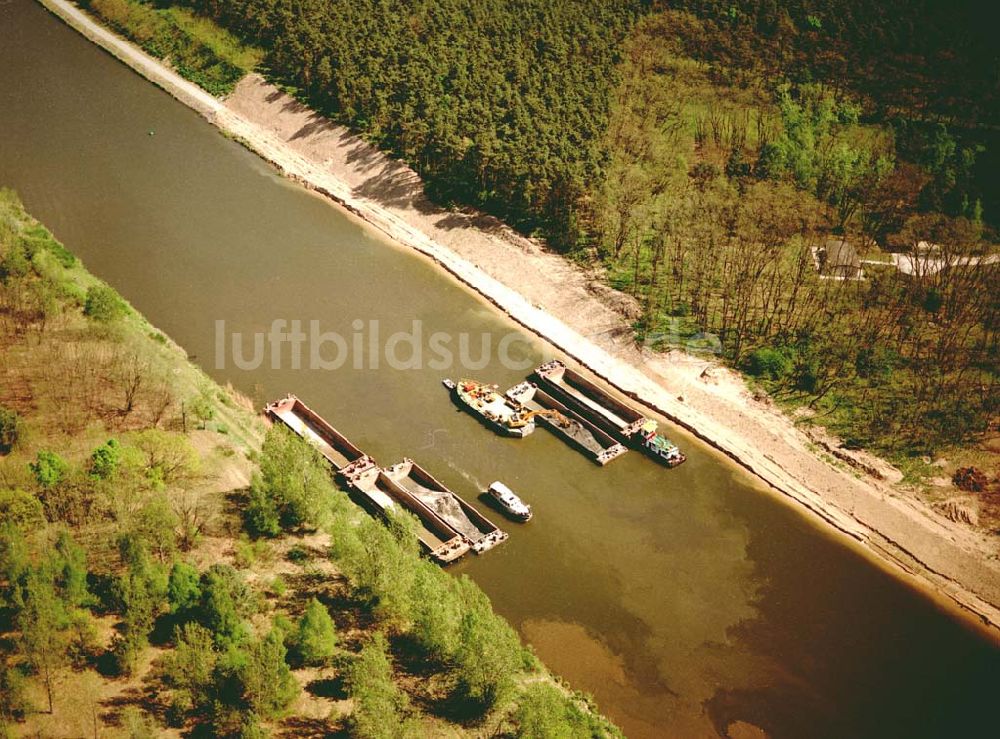 Niegripp / Sachsen-Anhalt von oben - Ausbau des Elbe-Havel-Kanales bei Niegripp östlich von Hohenwarthe in Sachsen-Anhalt