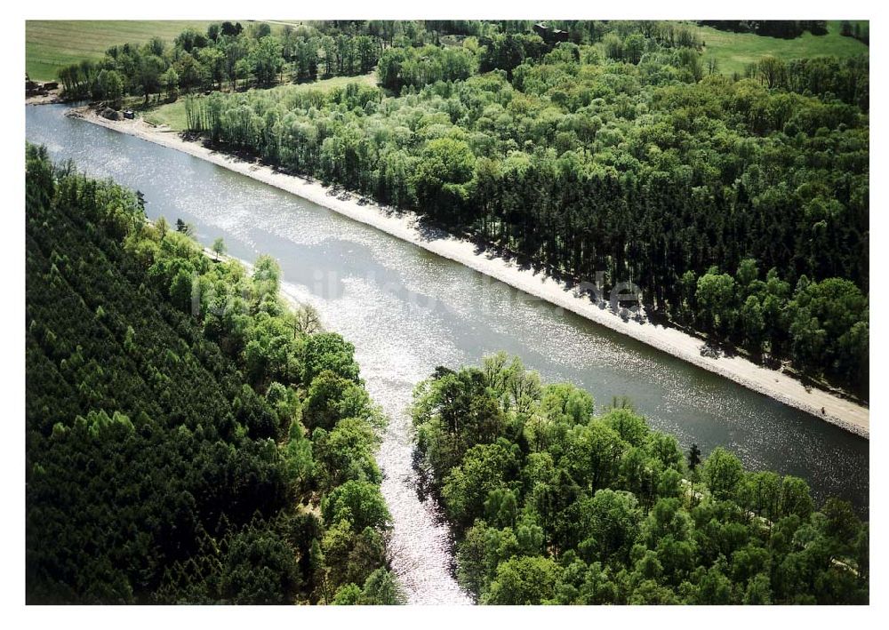 Luftbild Genthin / Brandenburg - Ausbau des Elbe-Havel-Kanales östlich von Genthin in Brandenburg.