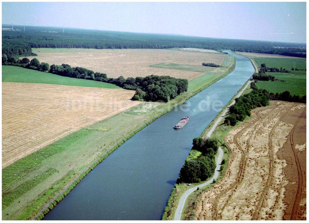 Zerben aus der Vogelperspektive: Ausbau des Elbe-Havelkanales