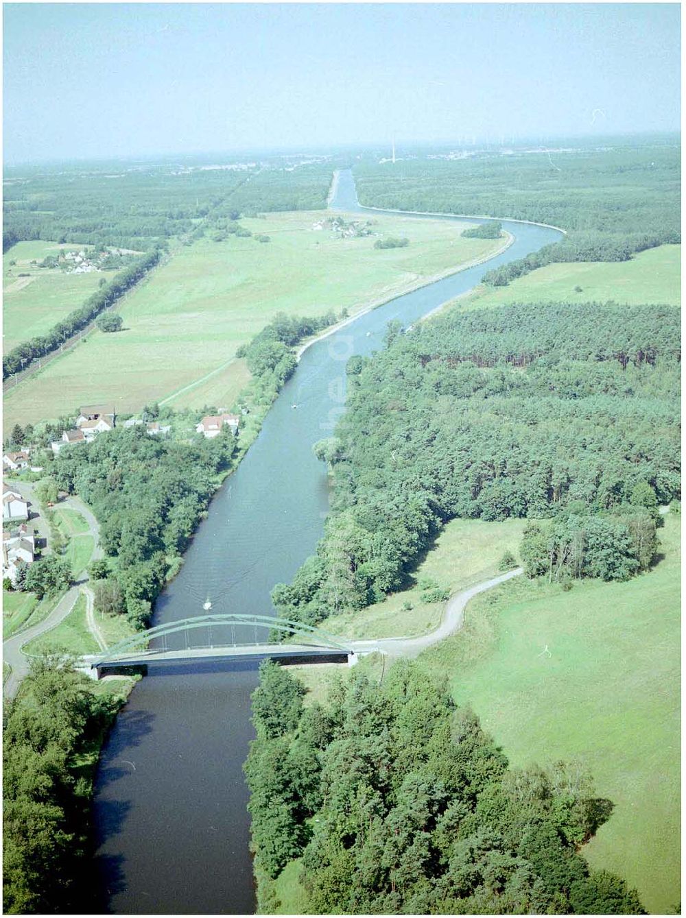 Genthin aus der Vogelperspektive: Ausbau des Elbe-Havelkanales Schleusenausbau Wusterwitz