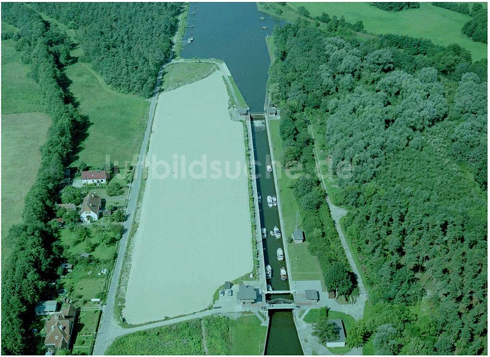 Wusterwitz aus der Vogelperspektive: Ausbau des Elbe-Havelkanales Schleusenausbau Wusterwitz