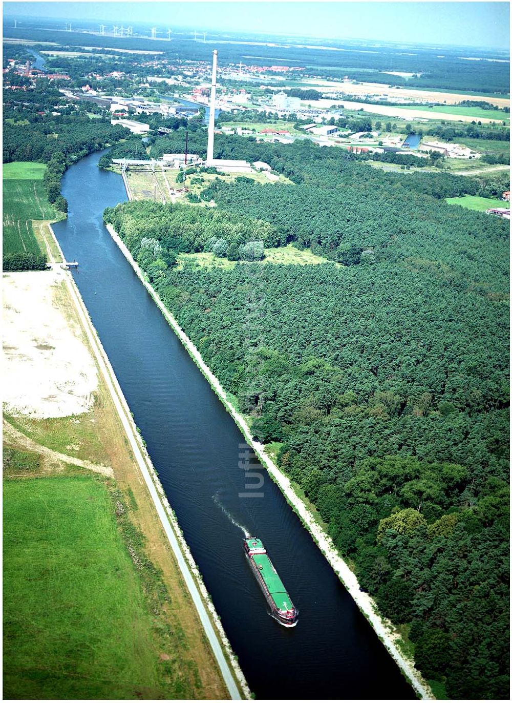 Luftbild Genthin - Ausbau des Elbe-Havelkanales Schleusenausbau Wusterwitz