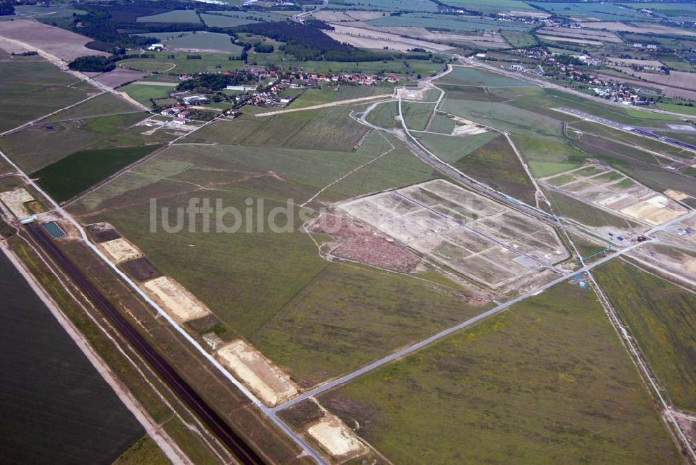 Luftaufnahme Schönefeld - Ausbau des Flughafens Berlin-Schönefeld