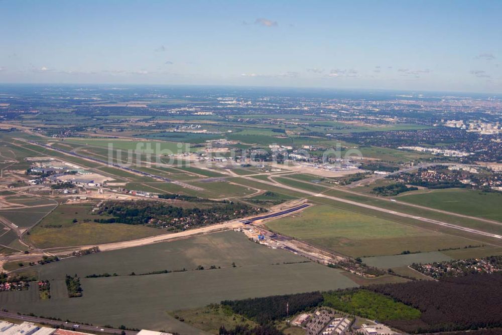 Luftbild Schönefeld - Ausbau des Flughafens Berlin-Schönefeld