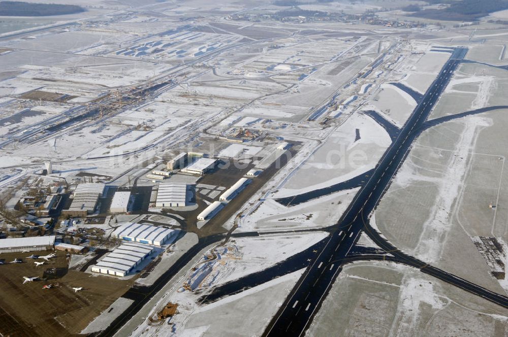 Luftbild Schönefeld - Ausbau des Flughafens Berlin-Schönefeld