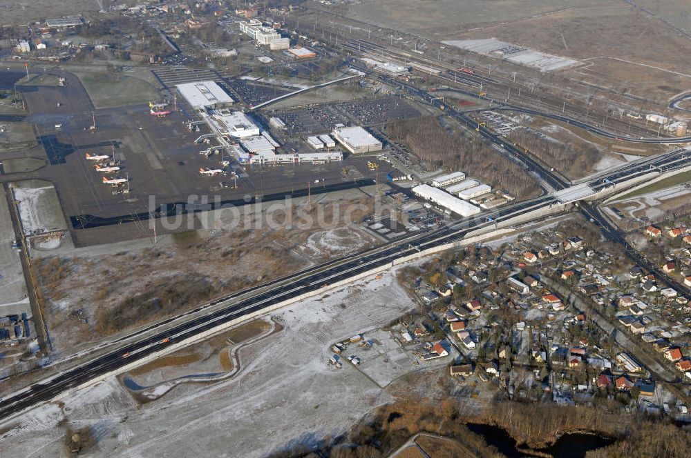 Schönefeld von oben - Ausbau des Flughafens Berlin-Schönefeld