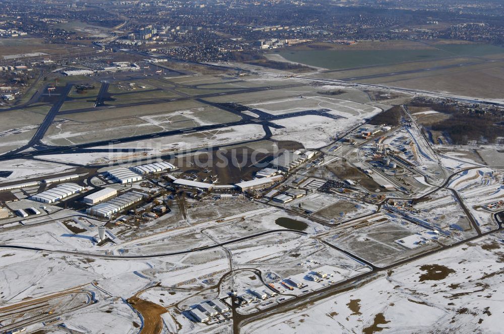 Luftbild Schönefeld - Ausbau des Flughafens Berlin-Schönefeld