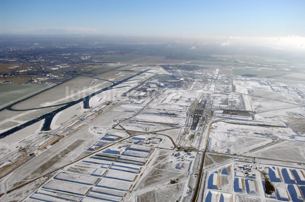 Luftbild Schönefeld - Ausbau des Flughafens Berlin-Schönefeld