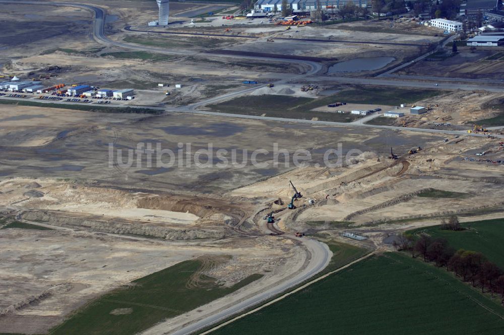 Schönefeld / Bundesland BRB von oben - Ausbau des Flughafens Berlin-Schönefeld