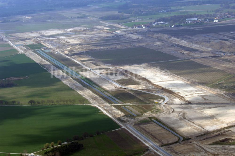 Luftaufnahme Schönefeld / Bundesland BRB - Ausbau des Flughafens Berlin-Schönefeld