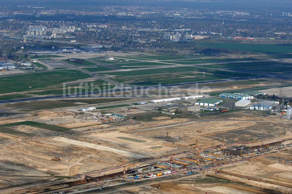 Luftbild Schönefeld / Bundesland BRB - Ausbau des Flughafens Berlin-Schönefeld