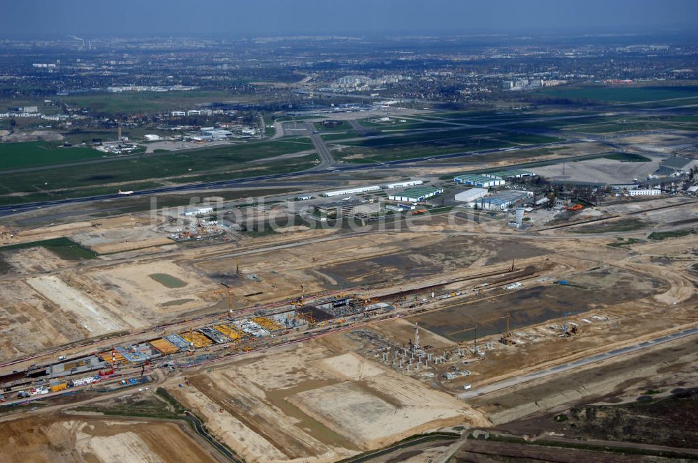 Luftbild Schönefeld / Bundesland BRB - Ausbau des Flughafens Berlin-Schönefeld