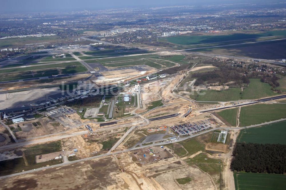 Luftaufnahme Schönefeld / Bundesland BRB - Ausbau des Flughafens Berlin-Schönefeld