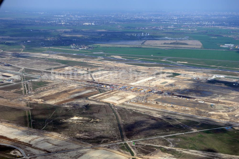 Luftbild Schönefeld / Bundesland BRB - Ausbau des Flughafens Berlin-Schönefeld