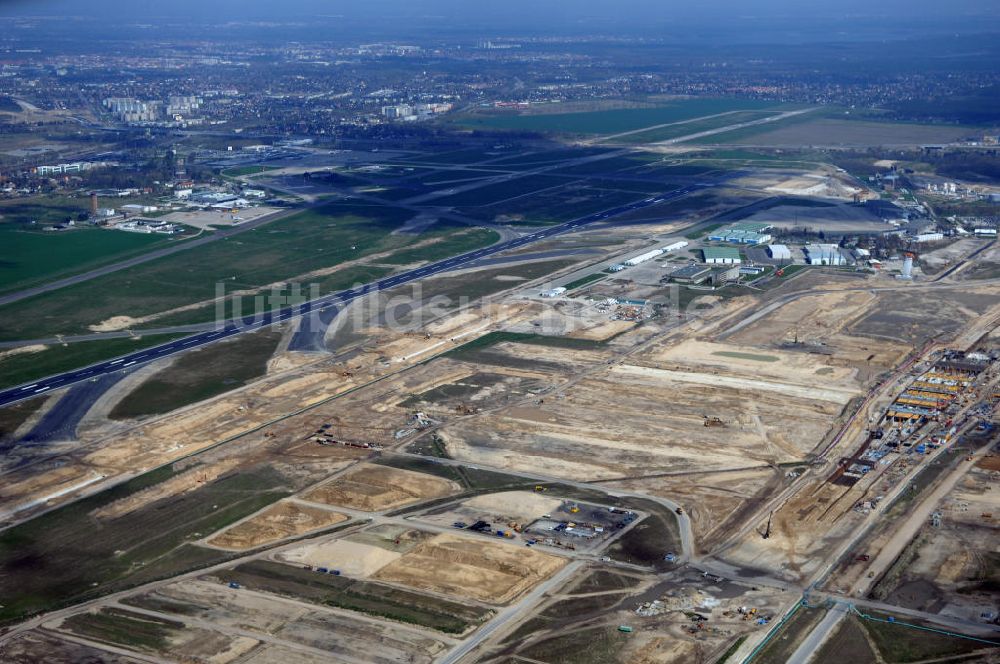 Luftbild Schönefeld / Bundesland BRB - Ausbau des Flughafens Berlin-Schönefeld