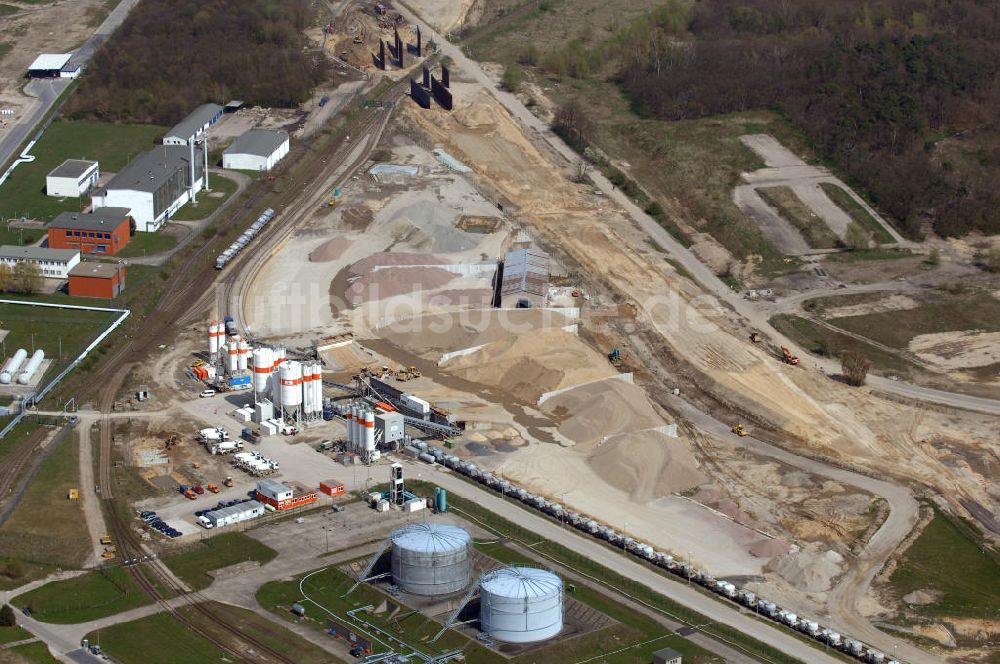 Schönefeld / Bundesland BRB aus der Vogelperspektive: Ausbau des Flughafens Berlin-Schönefeld