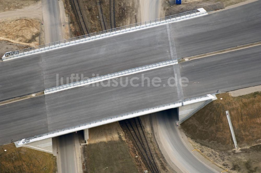 Luftaufnahme Schönefeld - Ausbau des Flughafens Berlin-Schönefeld / Ausbau der A113n