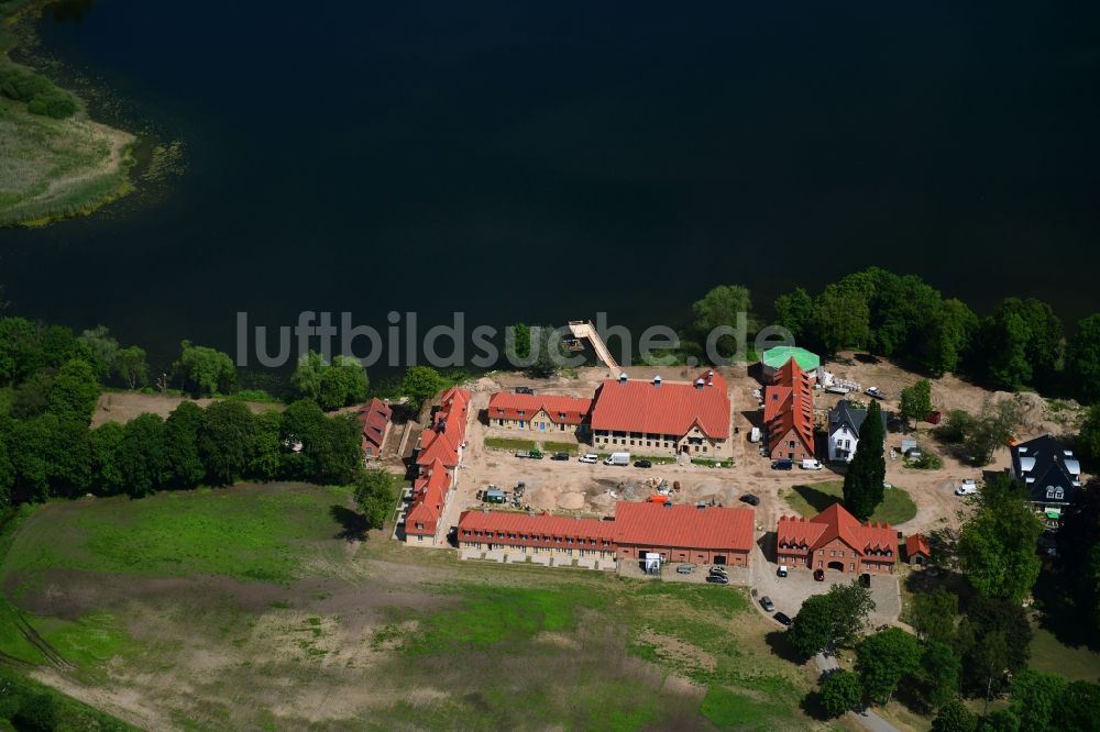 Luftaufnahme Malente - Ausbau Gutshaus und Landgut Gut Immenhof in Malente im Bundesland Schleswig-Holstein, Deutschland