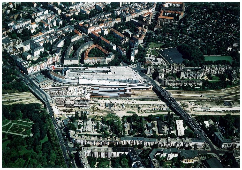 Berlin - Wedding von oben - Ausbau des Innernringes der Deutschen Bahn zwischen dem Bereich Nordkreuz - S-Bhf. Gesundbrunnen.