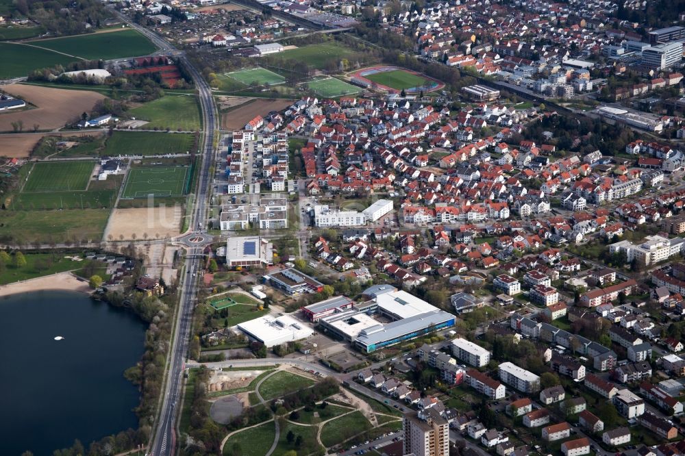 Bensheim aus der Vogelperspektive: Ausbau der Ortsumgehung im Straßenverlauf Berliner Ring in Bensheim im Bundesland Hessen