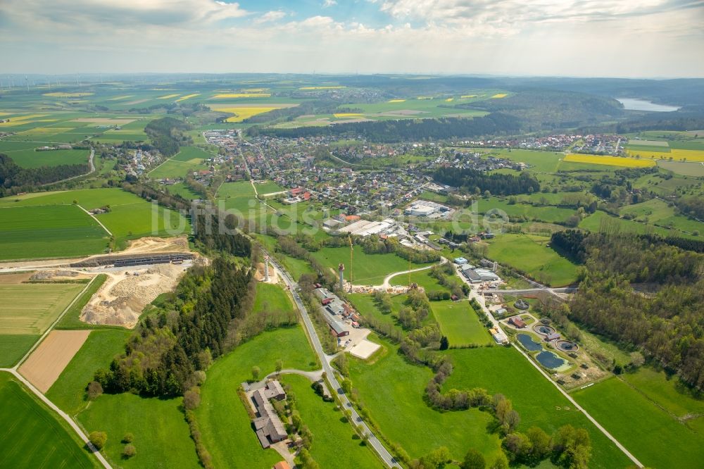 Luftbild Bad Wünnenberg - Ausbau Der Ortsumgehung Im Straßenverlauf Der ...