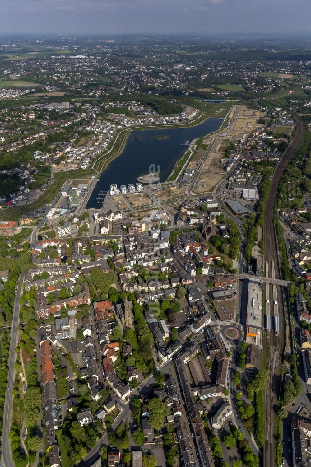 Dortmund OT Hörde aus der Vogelperspektive: Ausbau des Phoenix-Sees in Dortmund im Bundesland Nordrhein-Westfalen