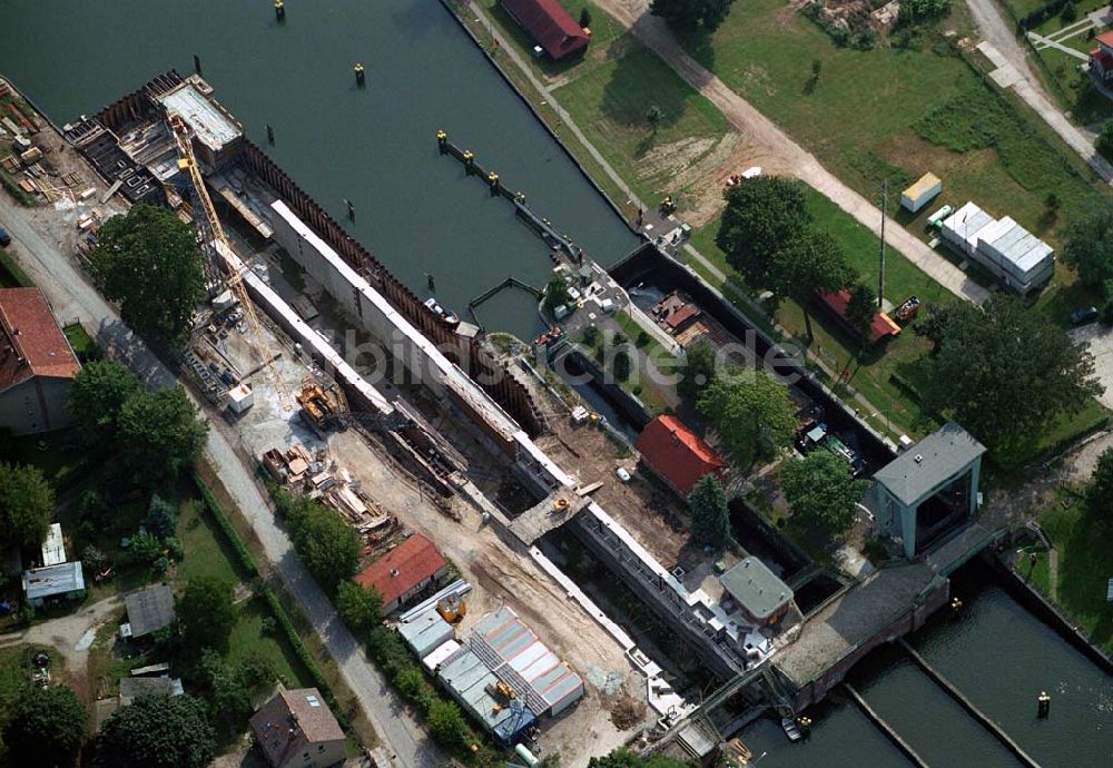 Luftbild Wernsdorf (Brandenburg) - Ausbau der Schleuse - Wernsdorf (Brandenburg)