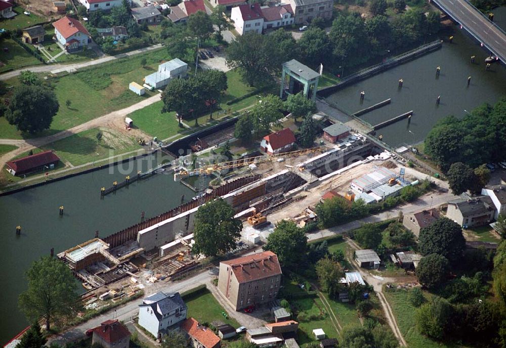 Luftbild Wernsdorf (Brandenburg) - Ausbau der Schleuse - Wernsdorf (Brandenburg)