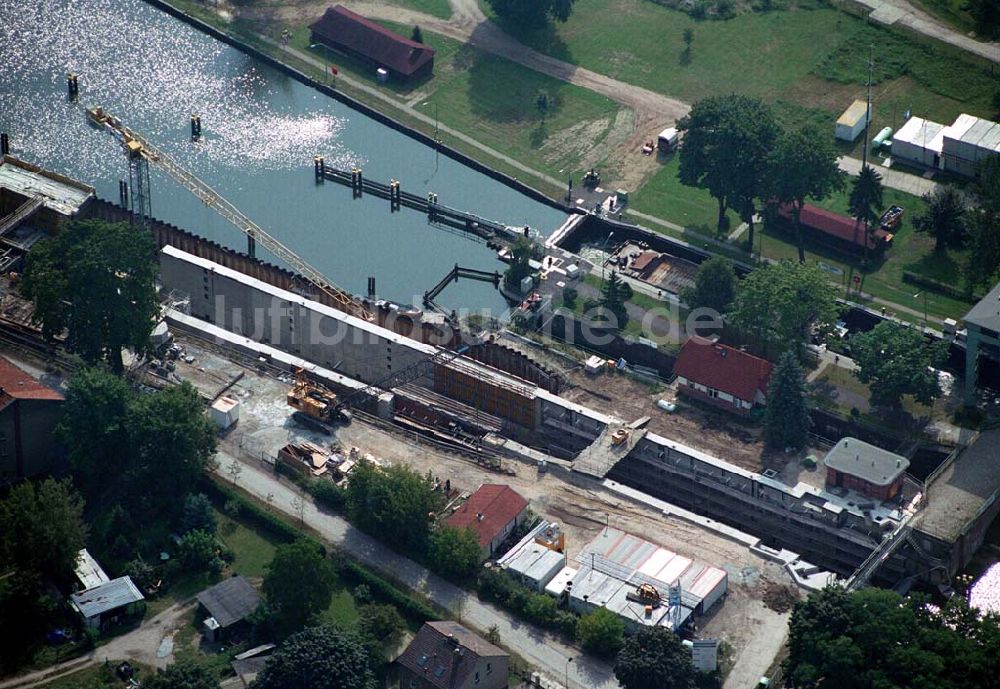 Luftbild Wernsdorf (Brandenburg) - Ausbau der Schleuse - Wernsdorf (Brandenburg)