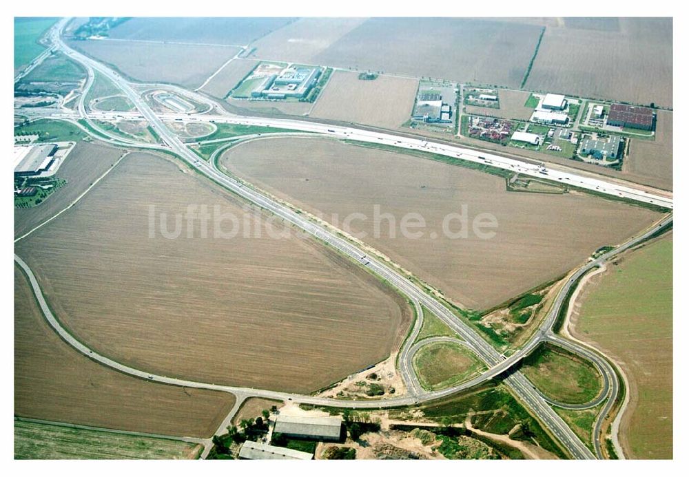 Luftbild Brehna (Sachsen-Anhalt) - Ausbau der A100-Umfahrung - Brehna (Sachsen-Anhalt)